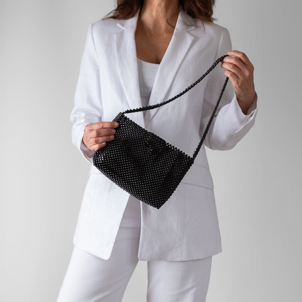 Beaded bag (black)