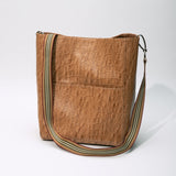 leather bag, pessoa bucket bag, suede lining, made in Australia