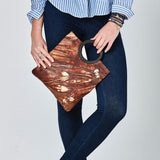 leather clutch