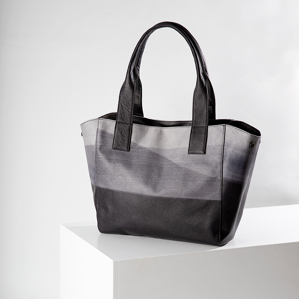 leather oversized tote, carry it all, suede, made in Sydney