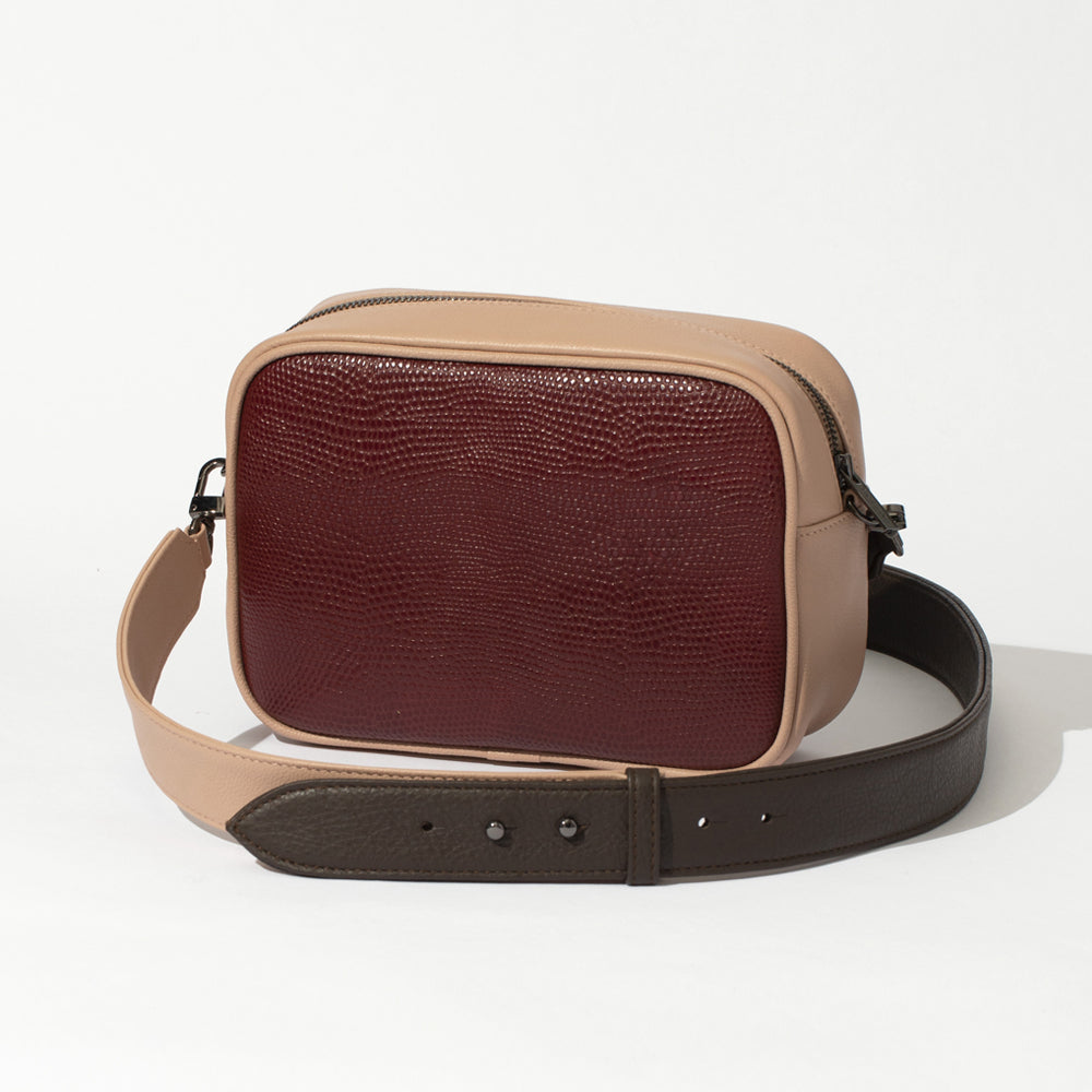 burgundy leather bag crossbody